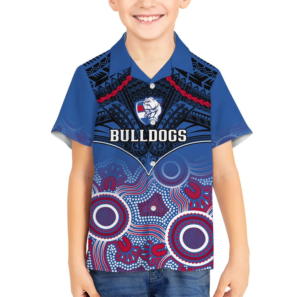 Bulldogs Football Hawaiian Shirt Doggies Aboriginal Mix Polynesian Pattern LT14