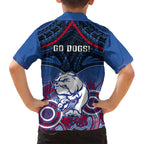 Bulldogs Football Hawaiian Shirt Doggies Aboriginal Mix Polynesian Pattern LT14