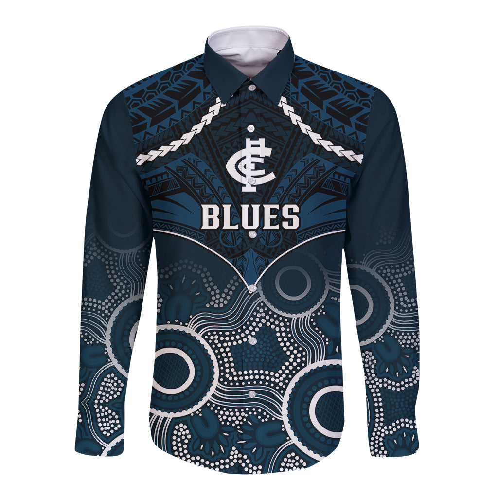 carlton-football-long-sleeve-button-shirt-blues-aboriginal-mix-polynesian-pattern