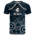 personalised-carlton-football-t-shirt-blues-aboriginal-mix-polynesian-pattern