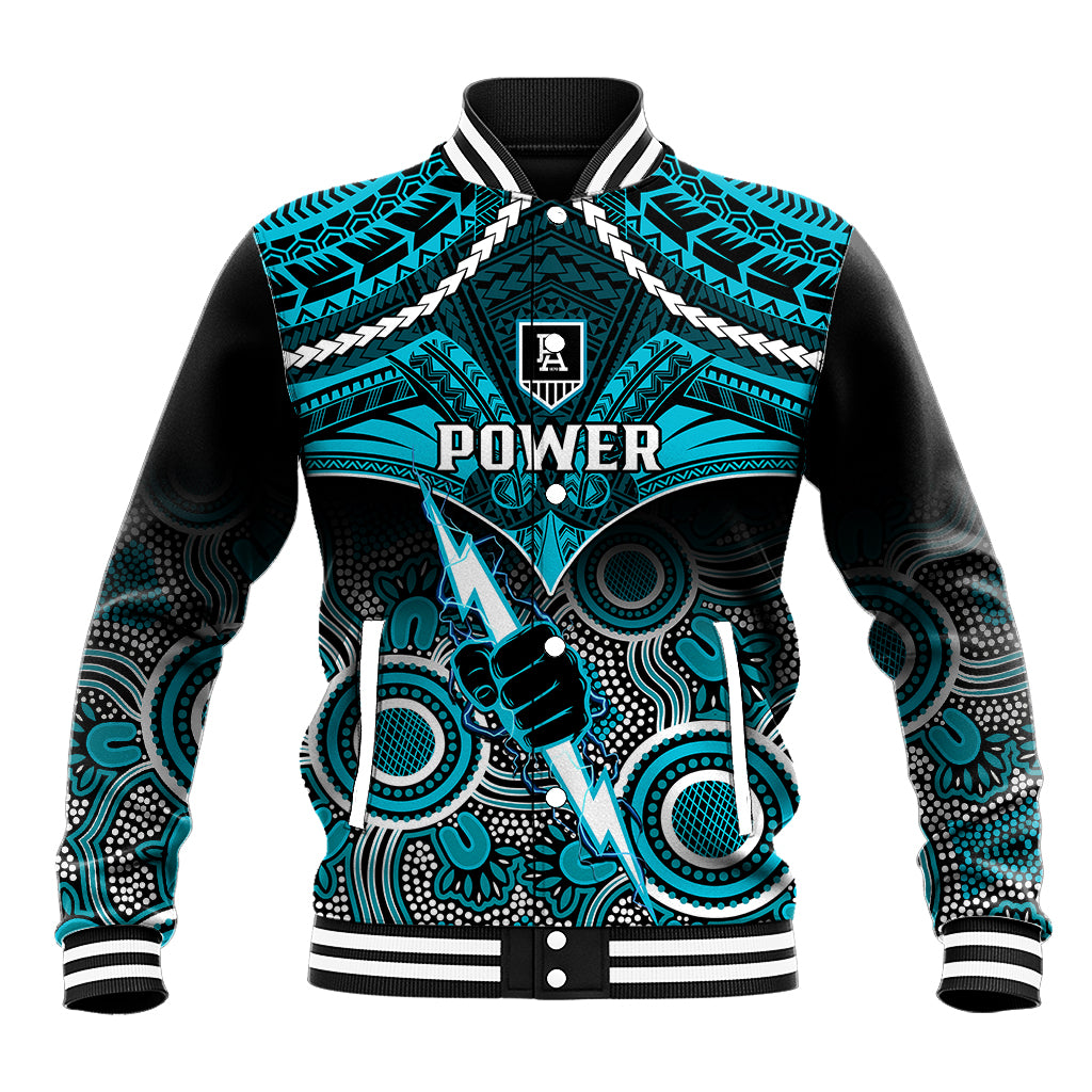 port-adelaide-football-baseball-jacket-power-aboriginal-mix-polynesian-pattern
