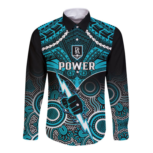port-adelaide-football-long-sleeve-button-shirt-power-aboriginal-mix-polynesian-pattern
