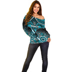 port-adelaide-football-off-shoulder-sweater-power-aboriginal-mix-polynesian-pattern