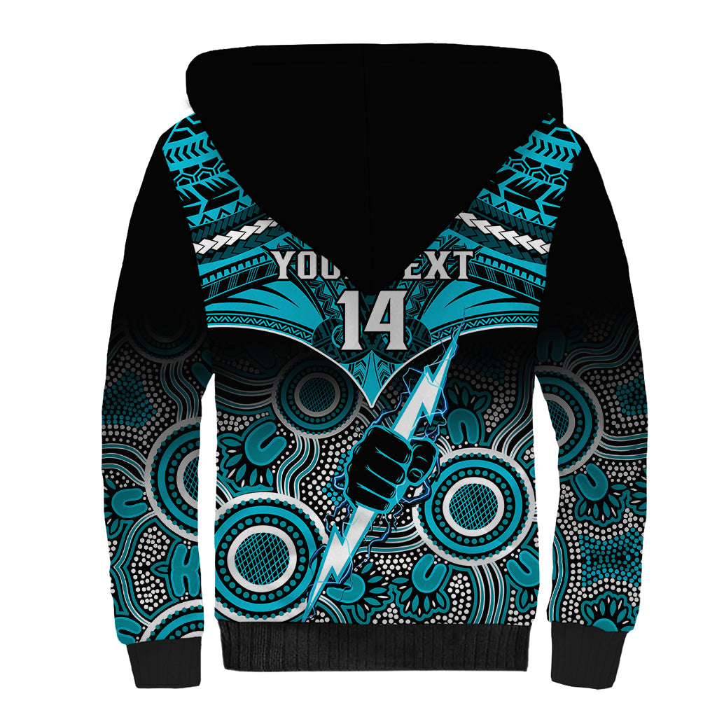personalised-port-adelaide-football-sherpa-hoodie-power-aboriginal-mix-polynesian-pattern