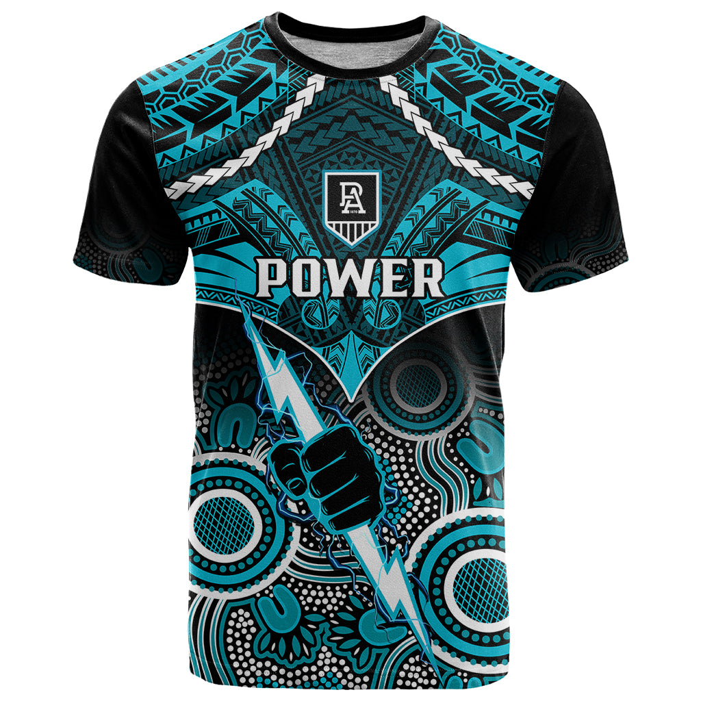 personalised-port-adelaide-football-t-shirt-power-aboriginal-mix-polynesian-pattern