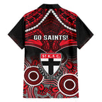 St Kilda Football Hawaiian Shirt Saints Aboriginal Mix Polynesian Pattern LT14
