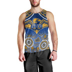 West Coast Football Men Tank Top Eagles Aboriginal Mix Polynesian Pattern LT14