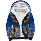 West Coast Football Sherpa Hoodie Eagles Aboriginal Mix Polynesian Pattern LT14