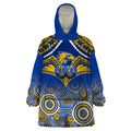 West Coast Football Wearable Blanket Hoodie Eagles Aboriginal Mix Polynesian Pattern LT14