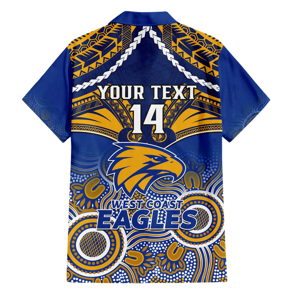 Personalised West Coast Football Hawaiian Shirt Eagles Aboriginal Mix Polynesian Pattern LT14