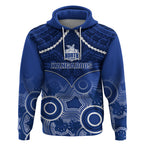 North Melbourne Football Hoodie Kangaroos Aboriginal Mix Polynesian Pattern LT14