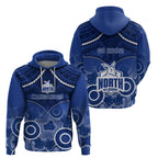 North Melbourne Football Hoodie Kangaroos Aboriginal Mix Polynesian Pattern LT14