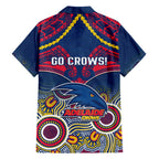 Adelaide Crows Football Hawaiian Shirt Aboriginal Mix Polynesian Pattern LT14