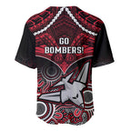 Essendon Football Baseball Jersey Bombers Aboriginal Mix Polynesian Pattern LT14