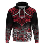 Essendon Football Hoodie Bombers Aboriginal Mix Polynesian Pattern LT14