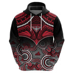 Essendon Football Hoodie Bombers Aboriginal Mix Polynesian Pattern LT14