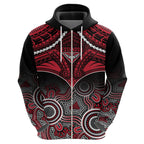 Essendon Football Hoodie Bombers Aboriginal Mix Polynesian Pattern LT14
