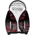 Essendon Football Sherpa Hoodie Bombers Aboriginal Mix Polynesian Pattern LT14