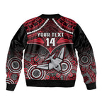 Personalised Essendon Football Bomber Jacket Bombers Aboriginal Mix Polynesian Pattern LT14