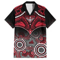 Personalised Essendon Football Hawaiian Shirt Bombers Aboriginal Mix Polynesian Pattern LT14