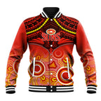 Gold Coast Football Baseball Jacket Suns Aboriginal Mix Polynesian Pattern LT14