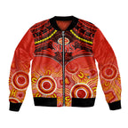 Personalised Gold Coast Football Bomber Jacket Suns Aboriginal Mix Polynesian Pattern LT14