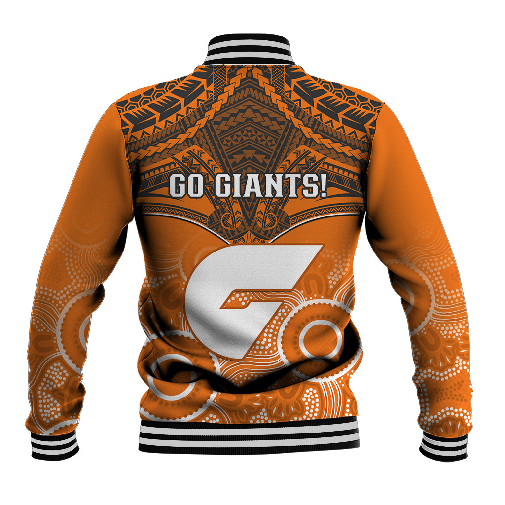 Giants Football Baseball Jacket GWS Aboriginal Mix Polynesian Pattern LT14