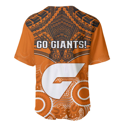 Giants Football Baseball Jersey GWS Aboriginal Mix Polynesian Pattern LT14