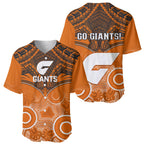 Giants Football Baseball Jersey GWS Aboriginal Mix Polynesian Pattern LT14
