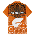 Giants Football Hawaiian Shirt GWS Aboriginal Mix Polynesian Pattern LT14