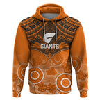 Giants Football Hoodie GWS Aboriginal Mix Polynesian Pattern LT14