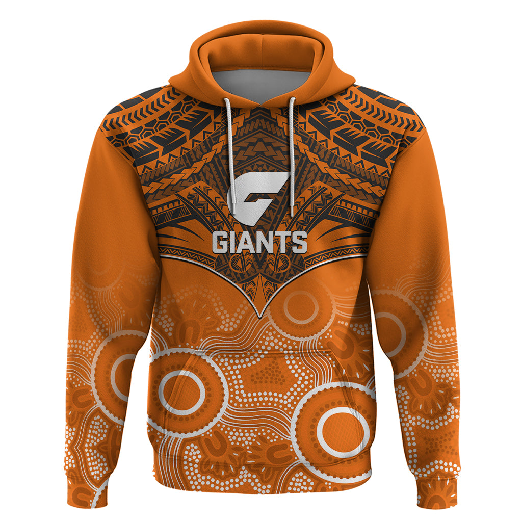 Giants Football Hoodie GWS Aboriginal Mix Polynesian Pattern LT14