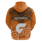 Giants Football Hoodie GWS Aboriginal Mix Polynesian Pattern LT14