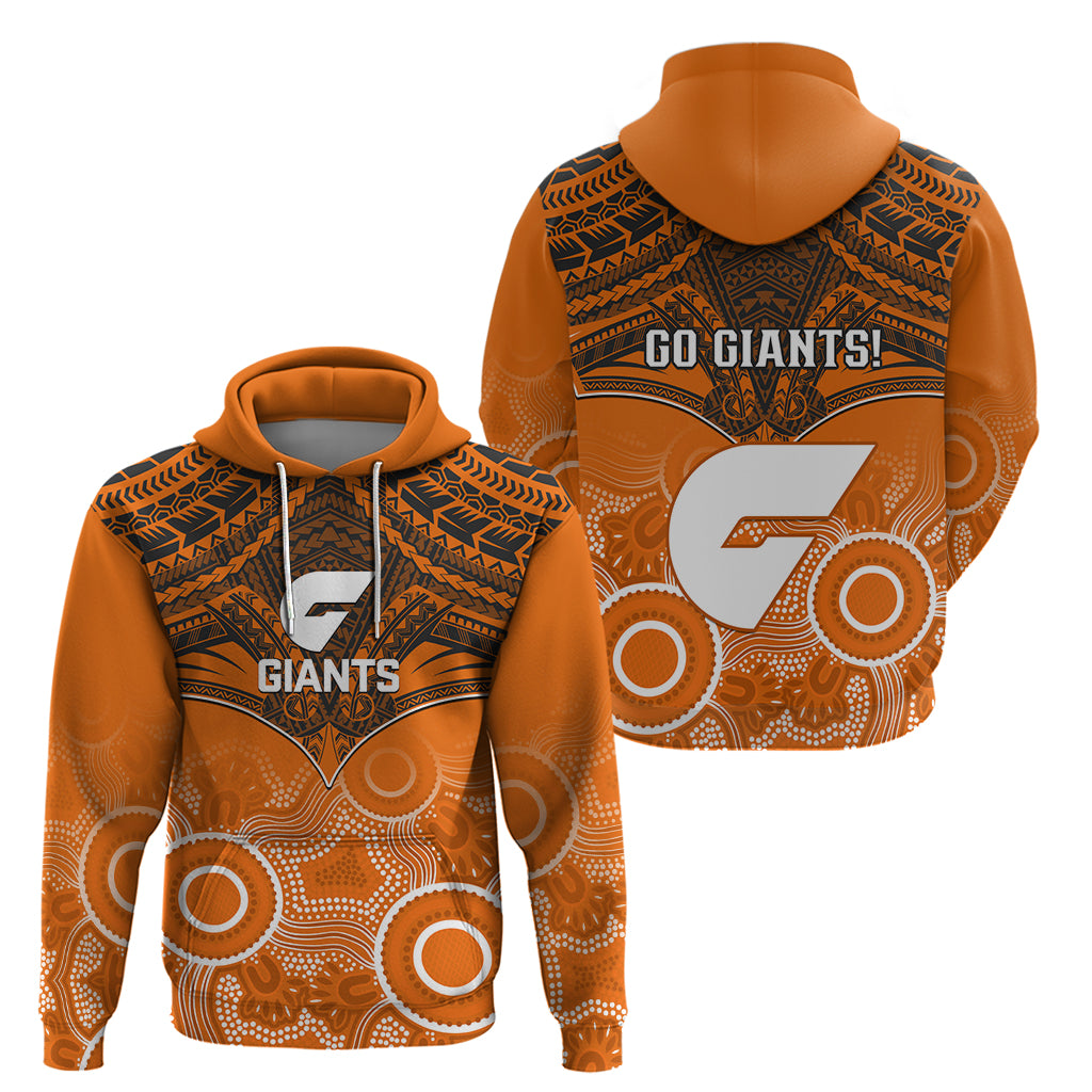 Giants Football Hoodie GWS Aboriginal Mix Polynesian Pattern LT14