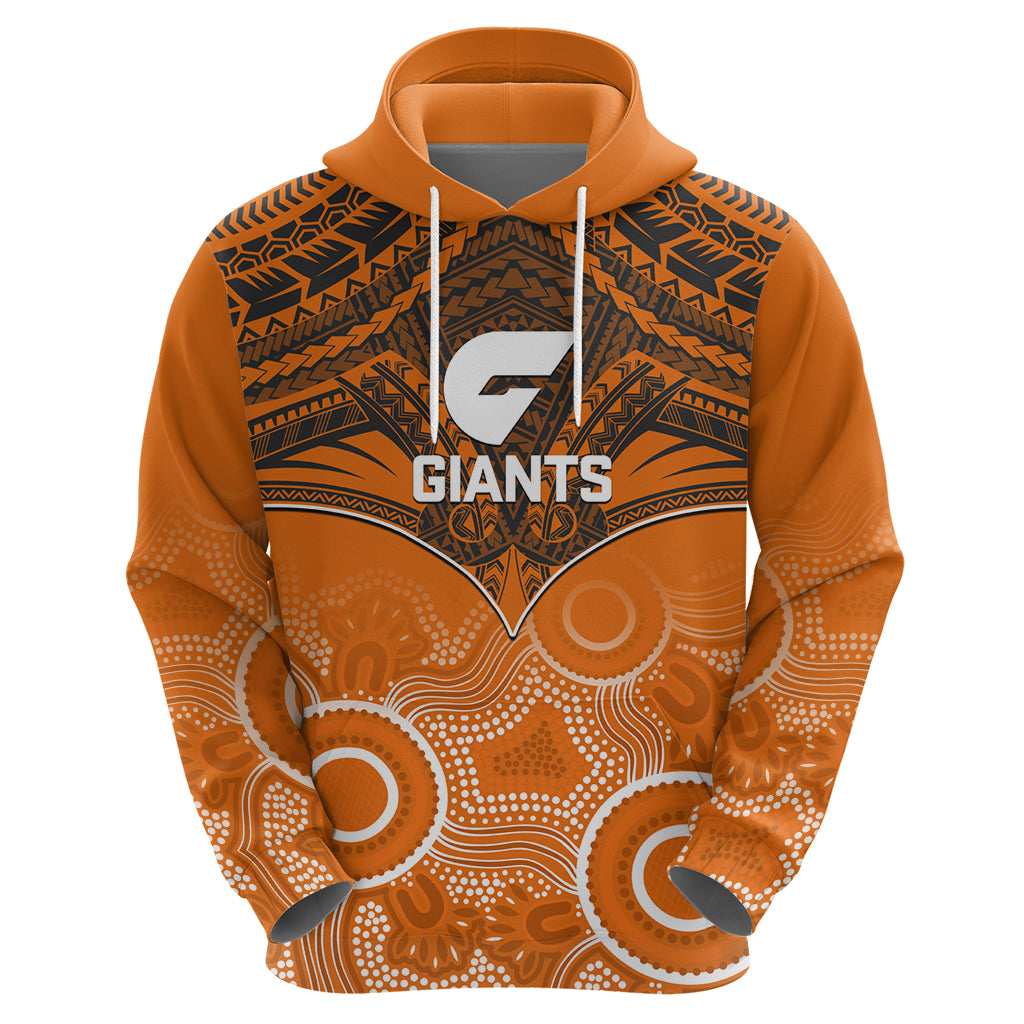 Giants Football Hoodie GWS Aboriginal Mix Polynesian Pattern LT14