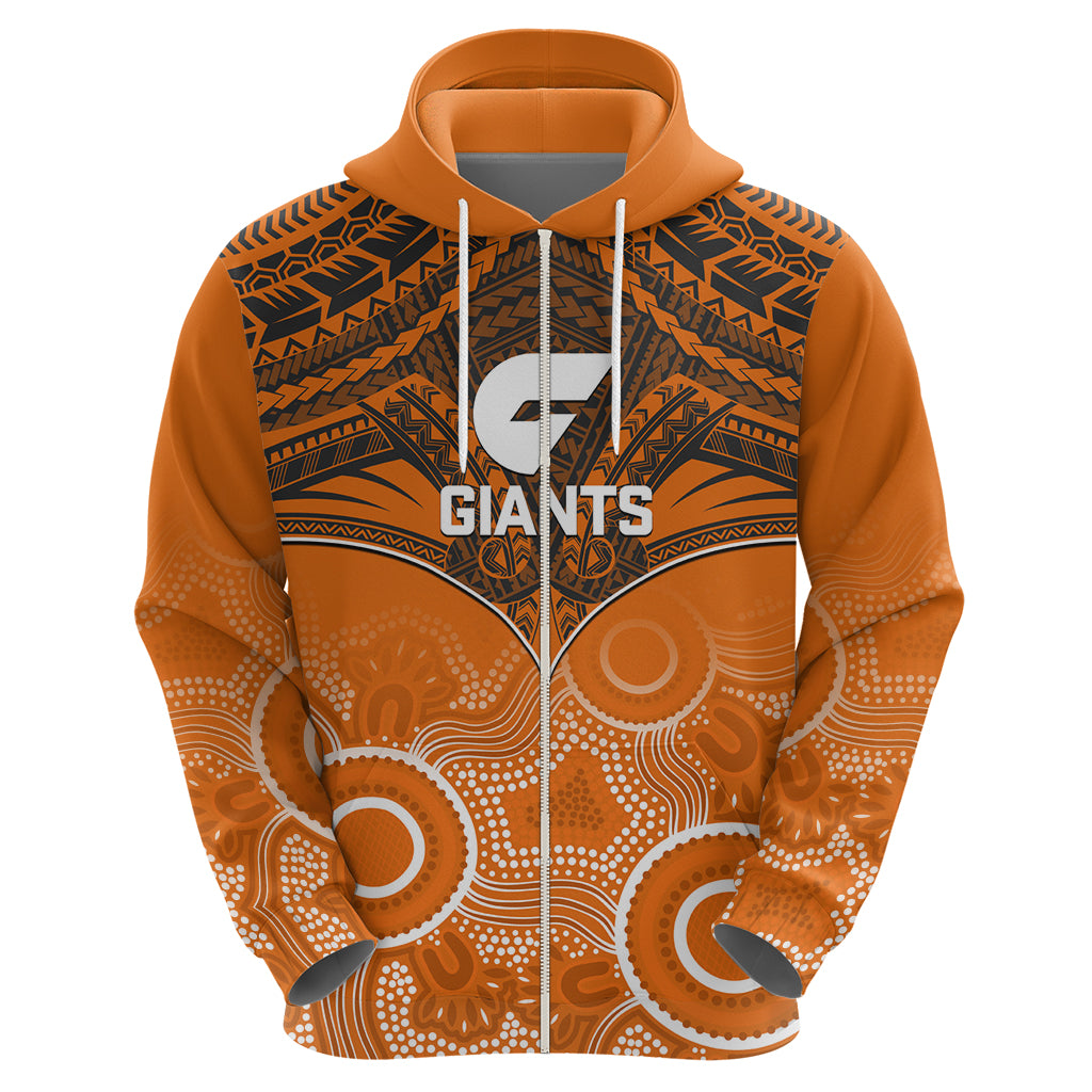 Giants Football Hoodie GWS Aboriginal Mix Polynesian Pattern LT14