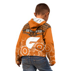 Giants Football Kid Hoodie GWS Aboriginal Mix Polynesian Pattern LT14