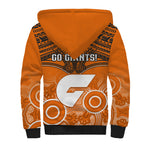 Giants Football Sherpa Hoodie GWS Aboriginal Mix Polynesian Pattern LT14