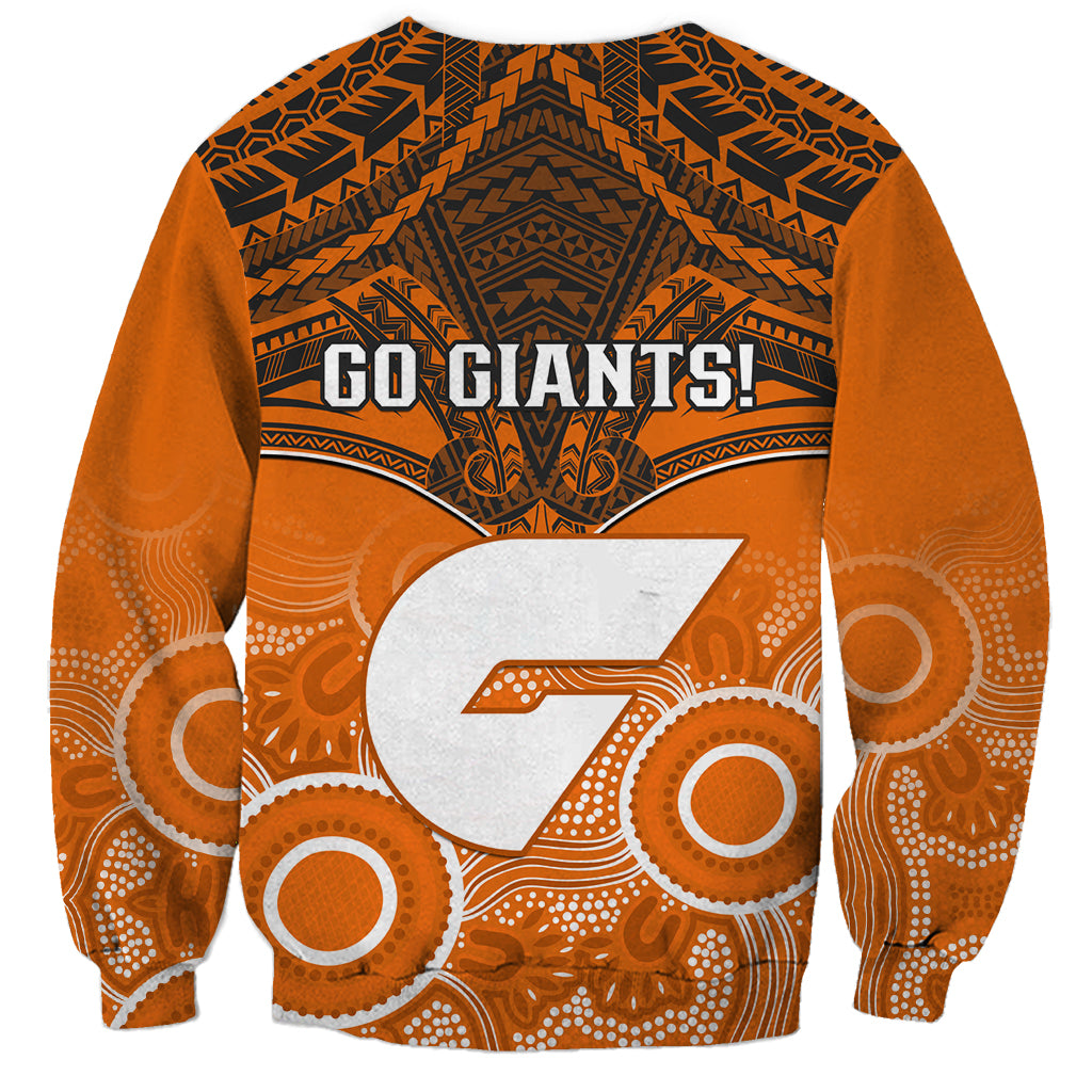 Giants Football Sweatshirt GWS Aboriginal Mix Polynesian Pattern LT14