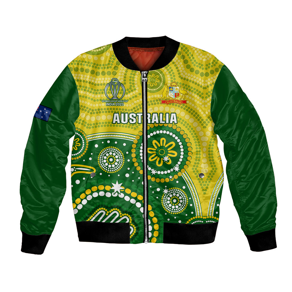 personalised-australia-cricket-bomber-jacket-aboriginal-2023-go-champions-world-cup