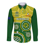 personalised-australia-cricket-long-sleeve-button-shirt-aboriginal-2023-go-champions-world-cup