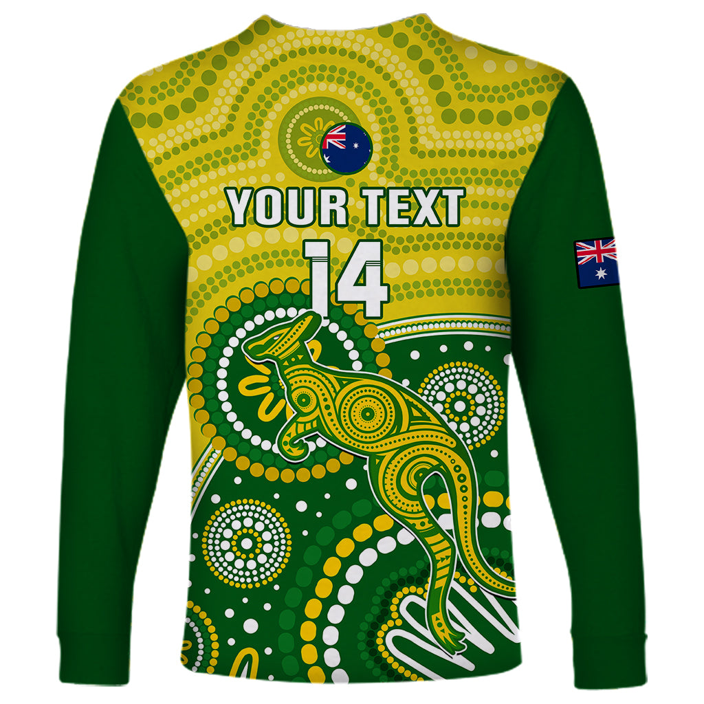 personalised-australia-cricket-long-sleeve-shirt-aboriginal-2023-go-champions-world-cup