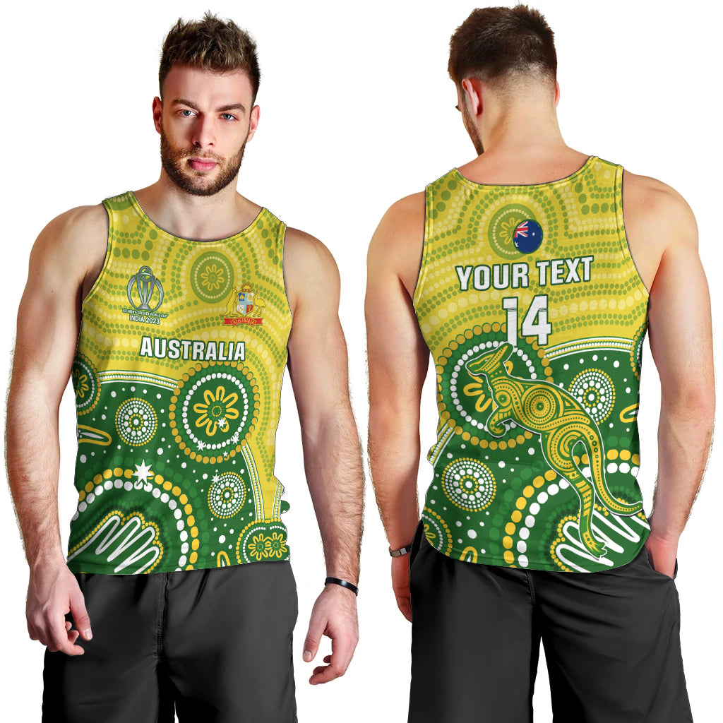 personalised-australia-cricket-men-tank-top-aboriginal-2023-go-champions-world-cup