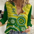 Personalised Australia Cricket Women Casual Shirt Aboriginal 2023 Go Champions World Cup LT14