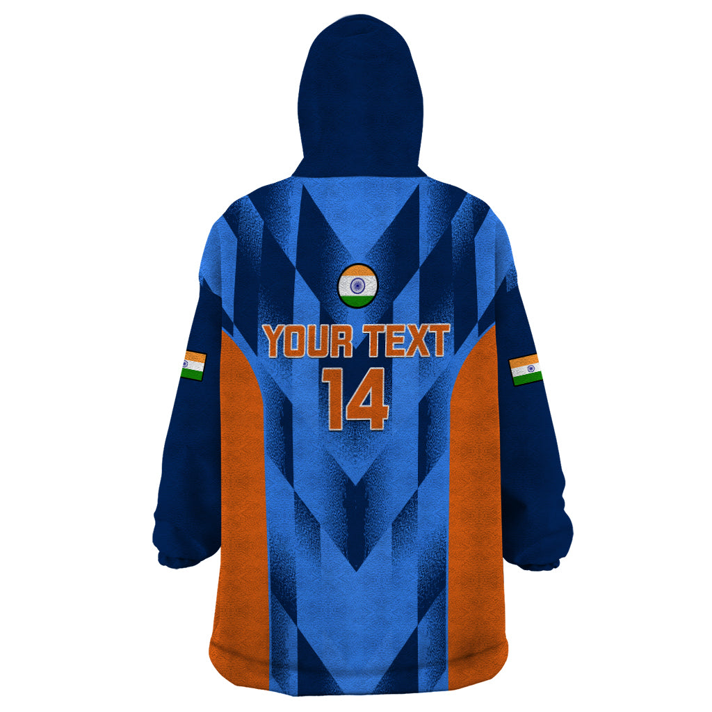 personalised-india-cricket-wearable-blanket-hoodie-men-in-blue-2023-go-champions-world-cup