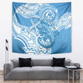Personalised New Zealand Autism Awareness Tapestry NZ Fern With Maori Koru Lizard