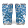 New Zealand Autism Awareness Tumbler Cup NZ Fern With Maori Koru Lizard