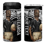 Custom New Zealand Silver Fern Rugby 4 in 1 Can Cooler Tumbler 2024 Aotearoa Maori Mascot Go All Black