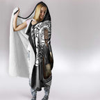 Custom New Zealand Silver Fern Rugby Hooded Blanket 2024 Aotearoa Maori Mascot Go All Black