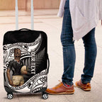 Custom New Zealand Silver Fern Rugby Luggage Cover 2024 Aotearoa Maori Mascot Go All Black